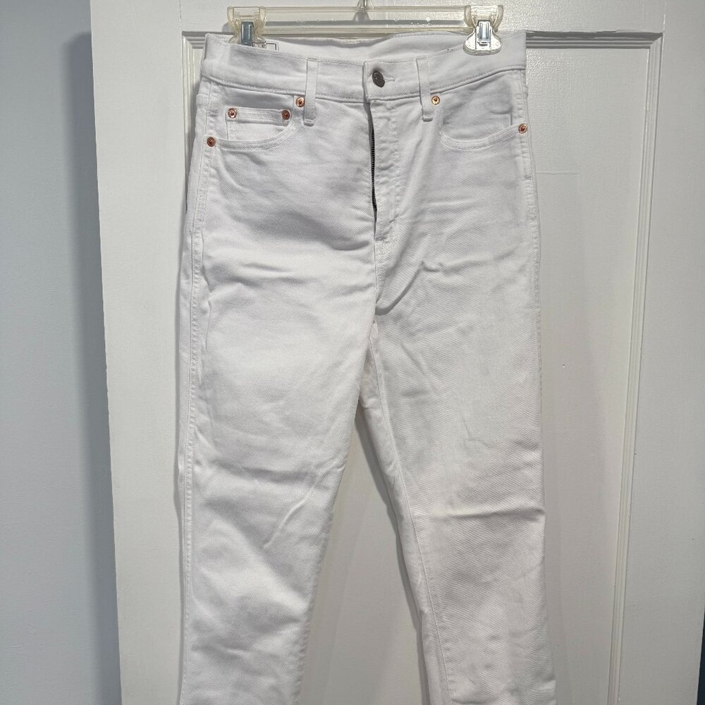 GAP White Vintage Slim High Rise Jeans - Size 29/8